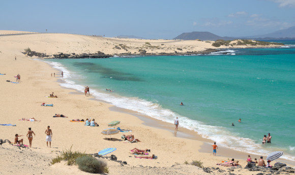 The mountainous landscape of Fuerteventura and the dramatic coastline