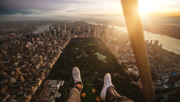 Helicopter over New York