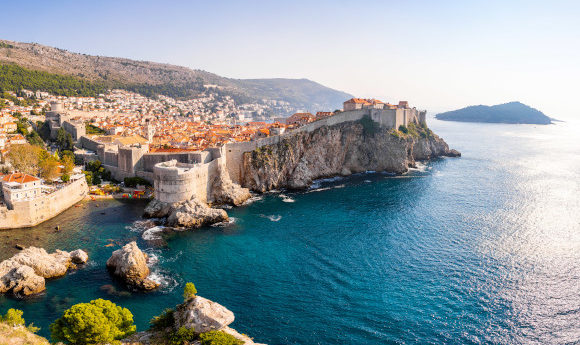 Dubrovnik Croatia Panorama of Game of Thrones setting