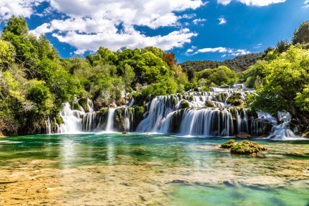 Waterfall in Krka National Park