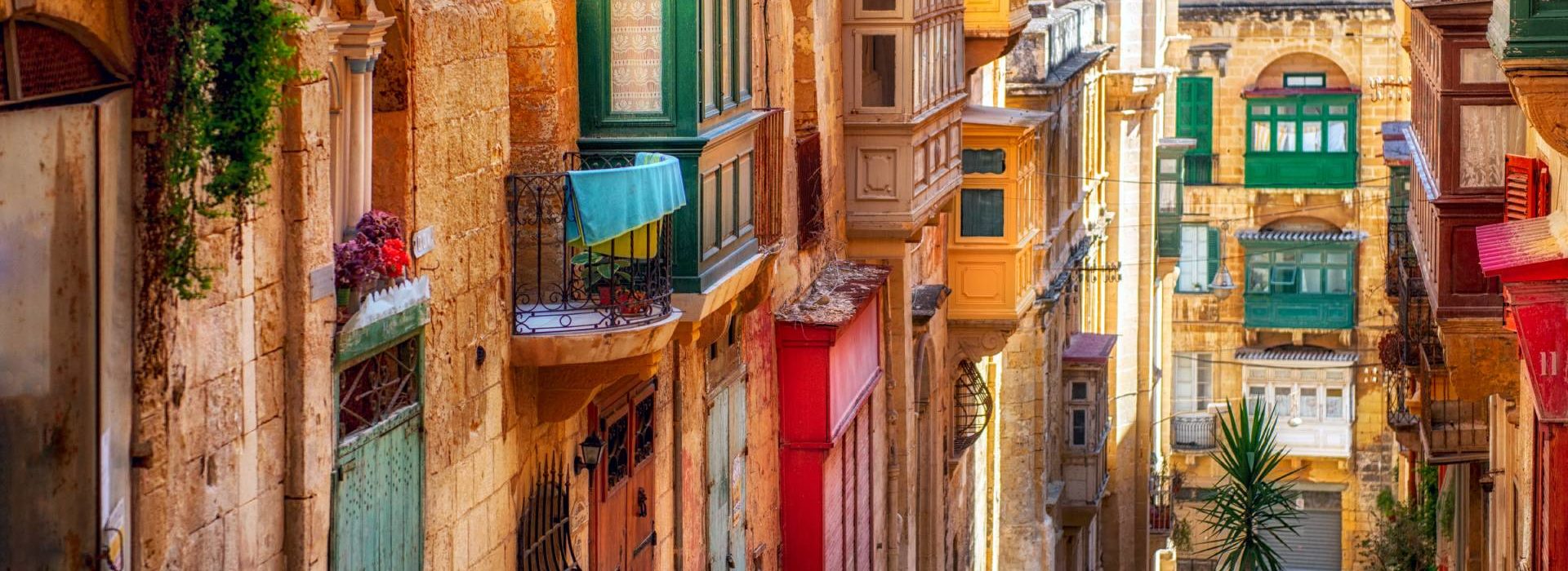 Street in Valletta town