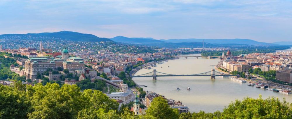 Budapest city skyline