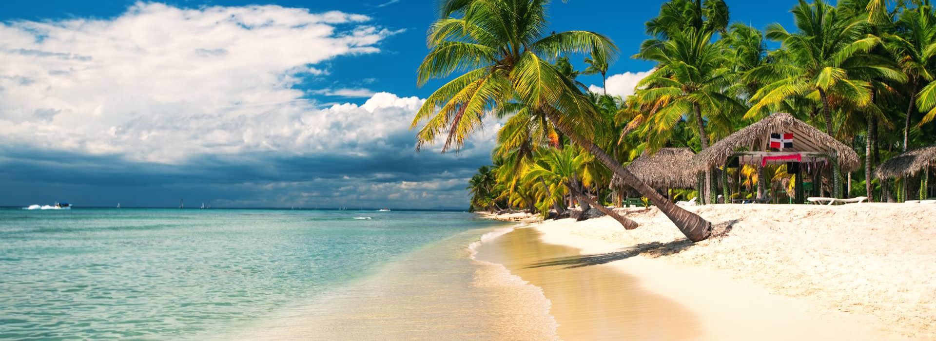 Tropical beach on Saona Island, Dominican Republic