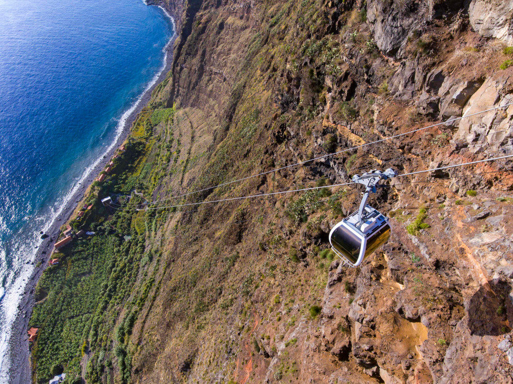 Cable Car ride up to Faji Dos Padras in Madeira