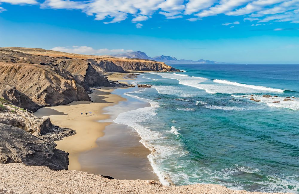 Atlantik Traumbucht an der Westküste von Fuerteventura Playa del Viejo Rey / Spanien