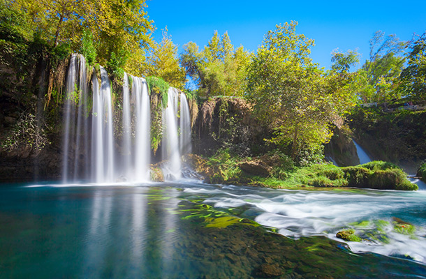 Duden waterfalls in Antalya Turkey