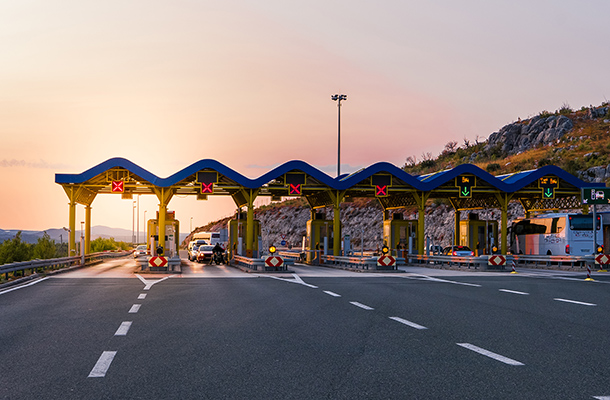 Toll booth, Croatia