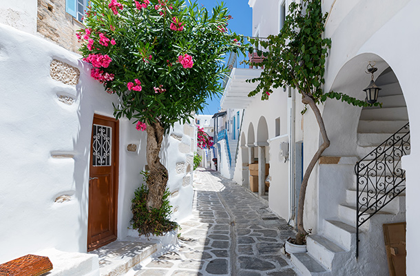 Mykonos alleyway, Greece