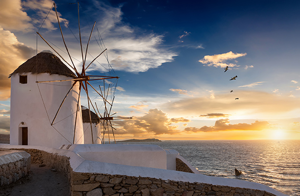 Mykonos windmills