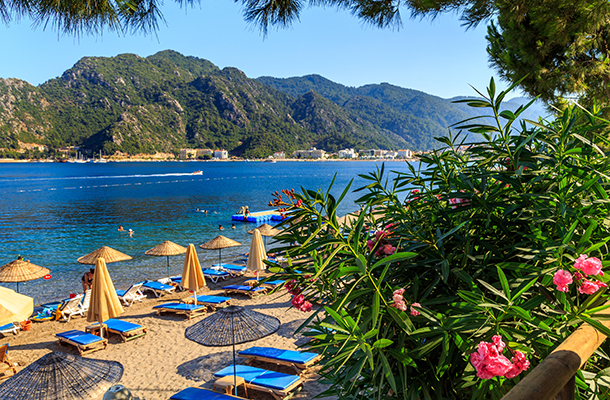 Beach in Marmaris Turkey