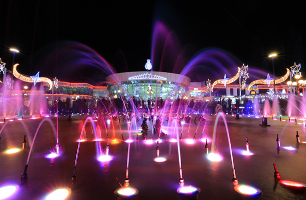 Fountain in Soho Square Sharm el Sheikh Egypt