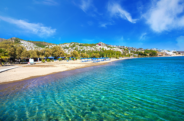 Bitez Beach in Bodrum Turkey