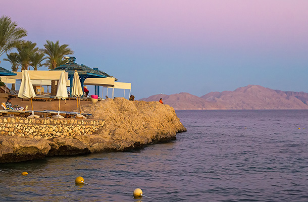 Sunset in Shark's Bay Sharm el Sheikh