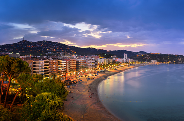 Lloret De Mar evening Costa Brava