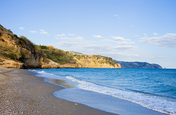 Burriana beach in Nerja Costa del Sol 