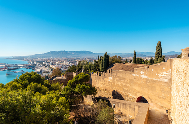 Castillo de Gibralfaro Malaga Costa del Sol Spain