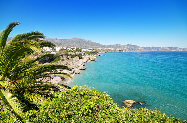 Beach in Malaga Costa del Sol Spain