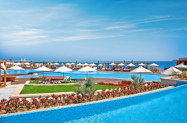 Pool at Rixos Premium Magawish Hotel in Hurghada