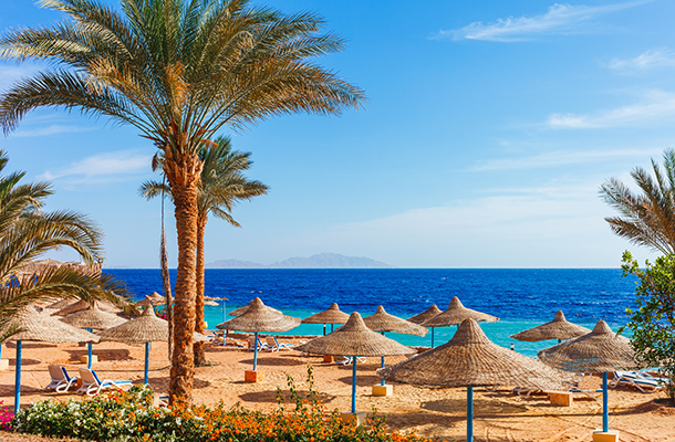 Beach in Sharm el Sheikh Egypt
